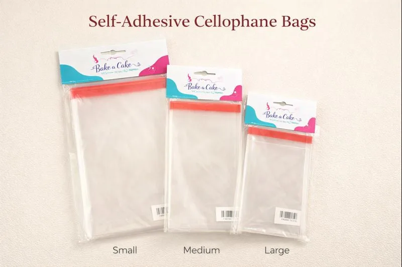 Self Adhesive Cellophane Bags 100 pack