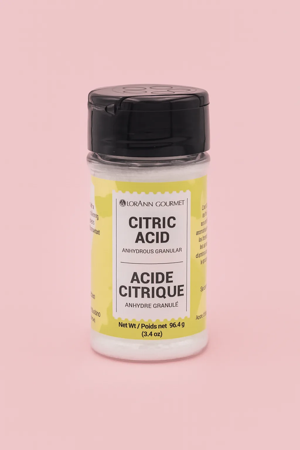 LorAnn Gourmet Citric Acid – Anhydrous Granular 3.4 oz