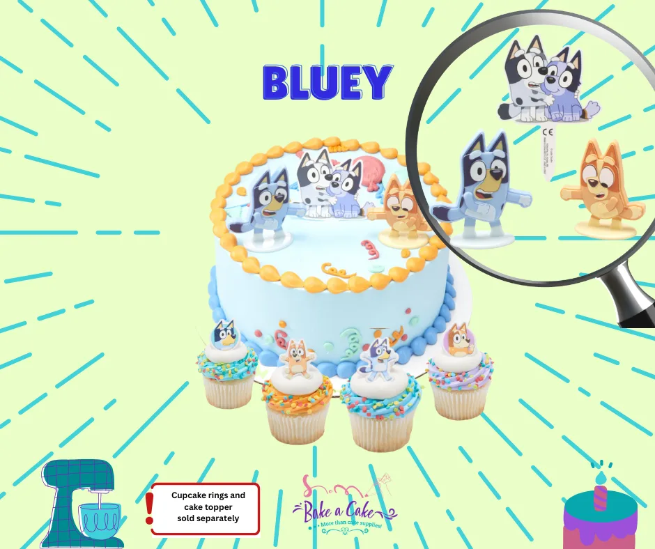 Bluey Cake Topper – Perfect Decoration for Your Bluey-Themed Party
