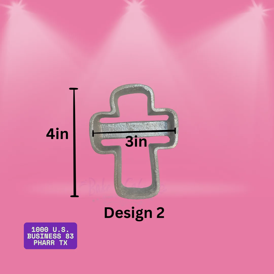 Cross-Shaped Bunuelo Mold – Design 2 (4x3 in)