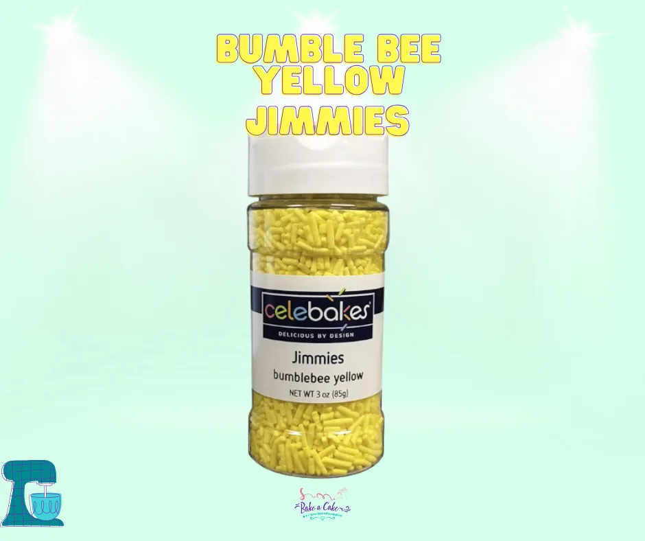 Bumble Yellow Jimmies – Celebakes 3 oz Bottle | Perfect for Decorating!