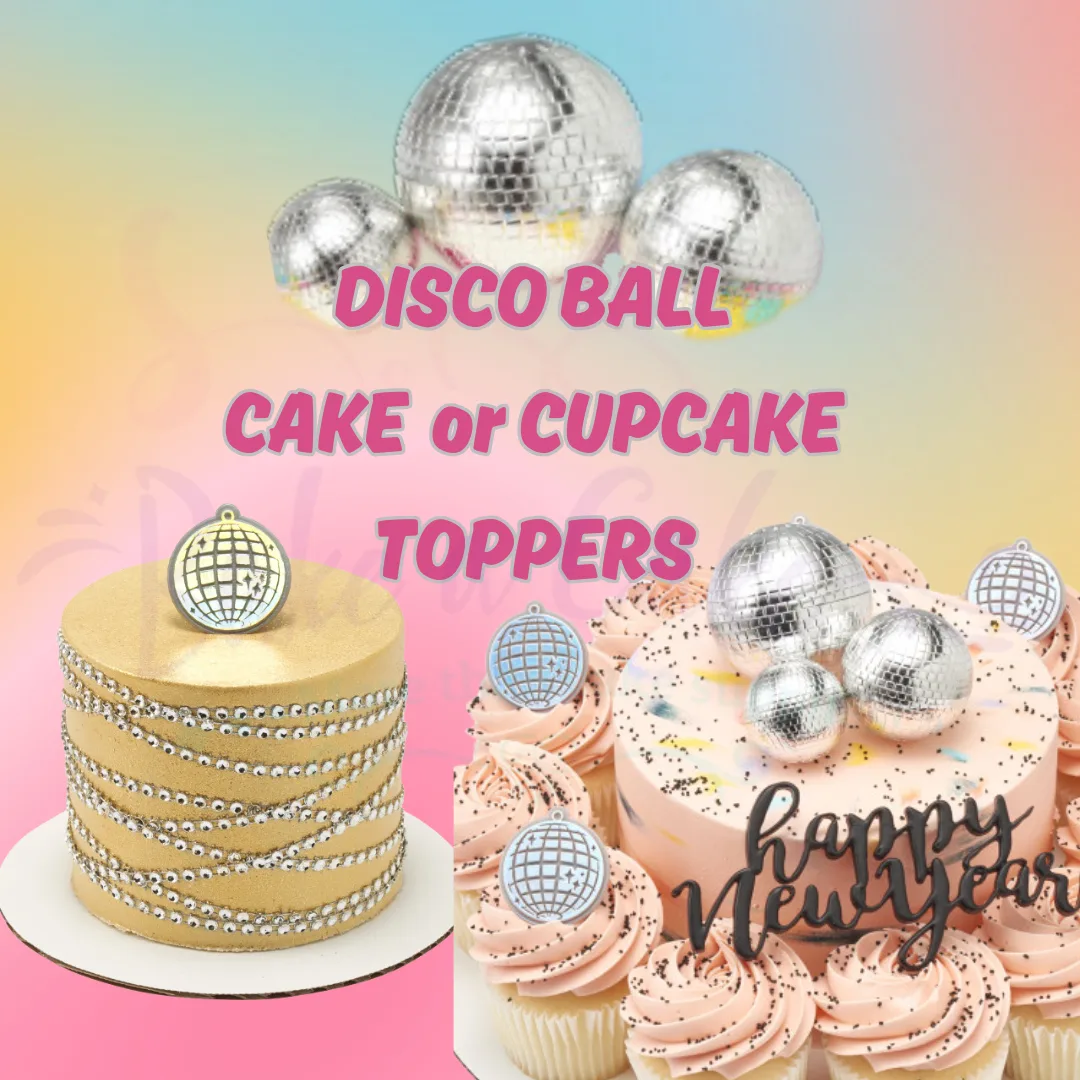 Disco Ball Cake Cake Topper