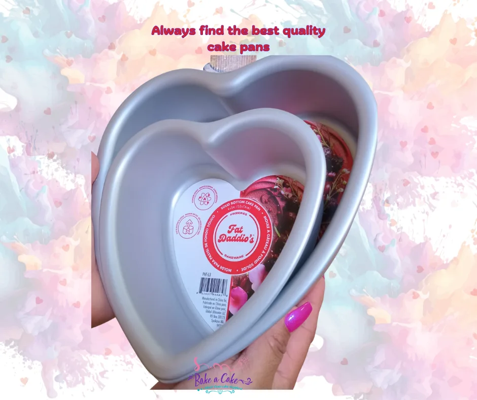 Heart-Shaped Baking Pans by Fat Daddio’s – 3” Deep
