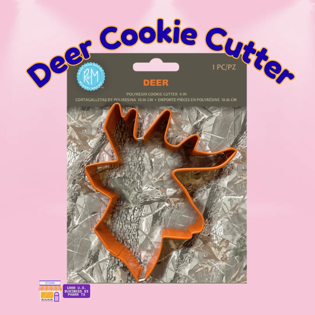Deer Cookie Cutter – 4" Polyresin Coated Steel