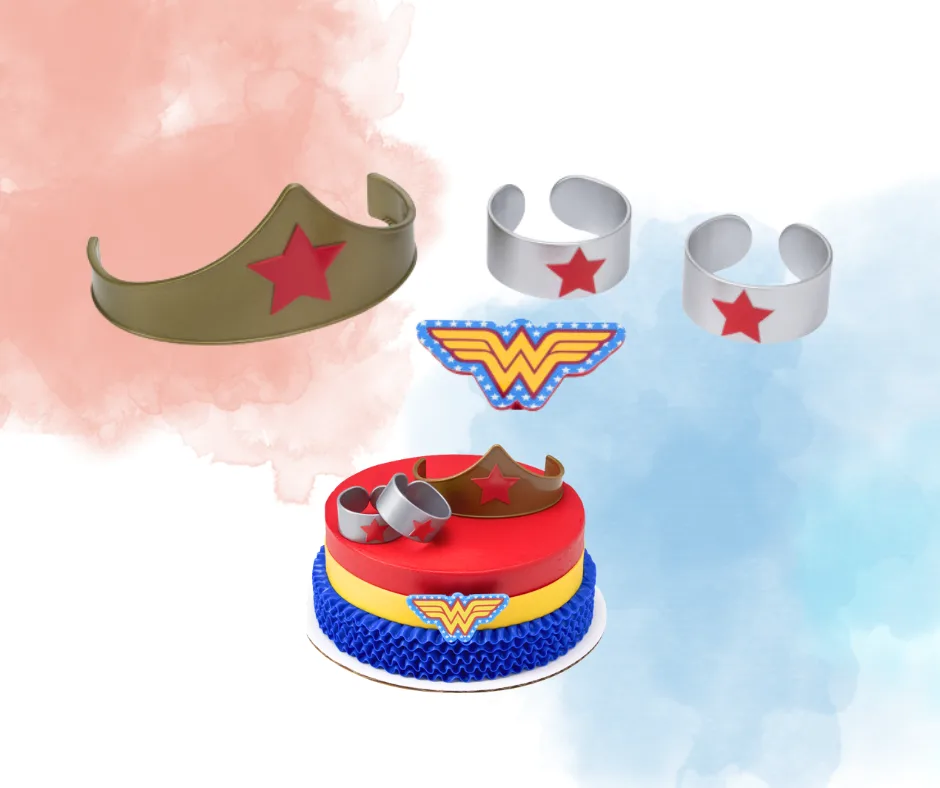 Super hero woman cake topper