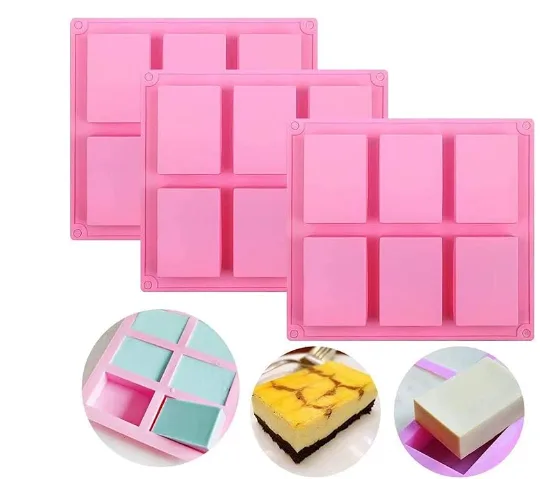 3-Pack Silicone Molds for Chocolate