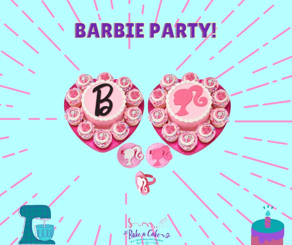 Barbie Cake Topper and rings