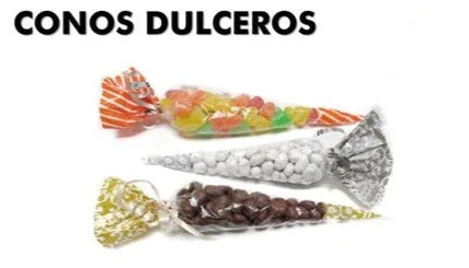Cellophane Cone shape candy bag